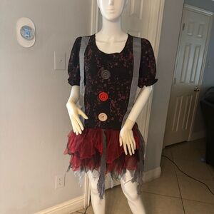 Women’s Killer Clown Costume 
Size L/XL 14-16
In great condition